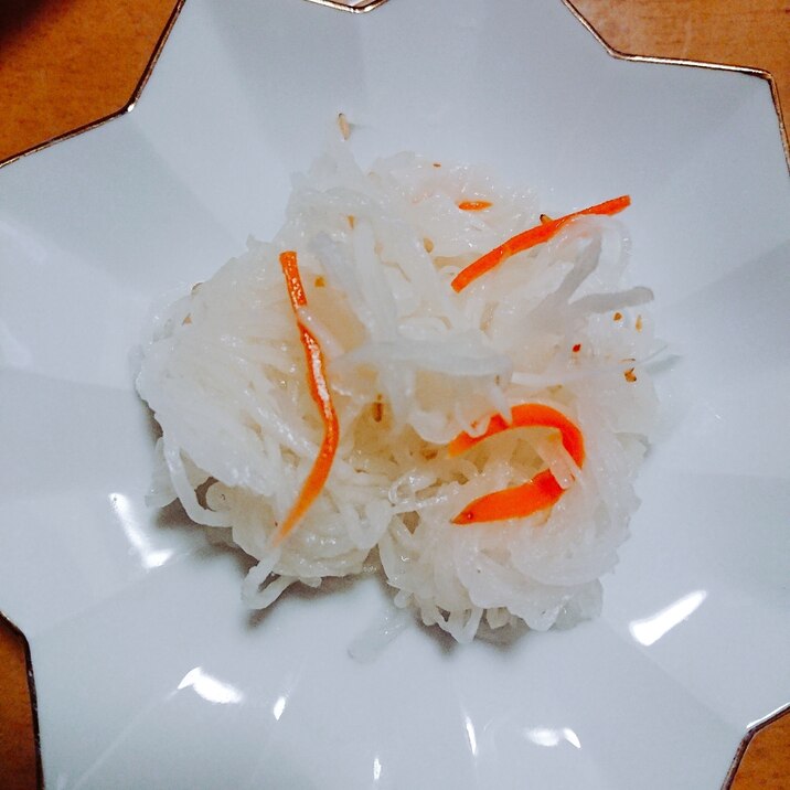 すだち風味の大根酢の物